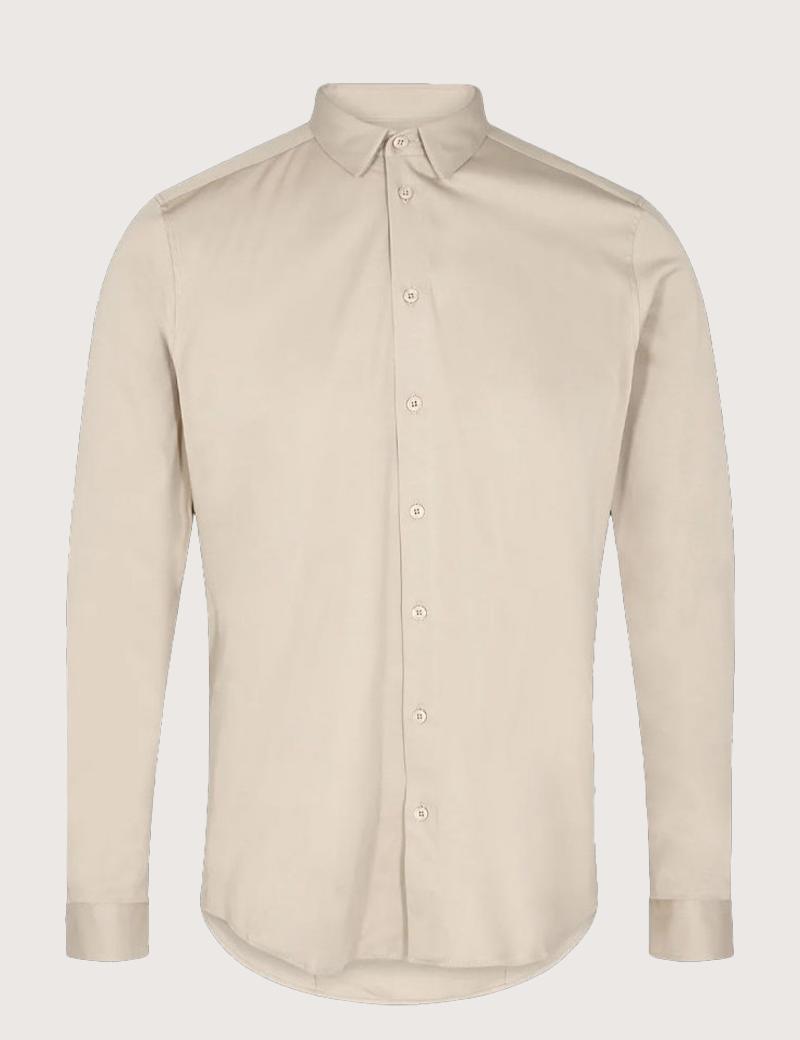 MOS MOSH CHEMISE HOMME MARCO CRUNCH JERSEY BEIGE
