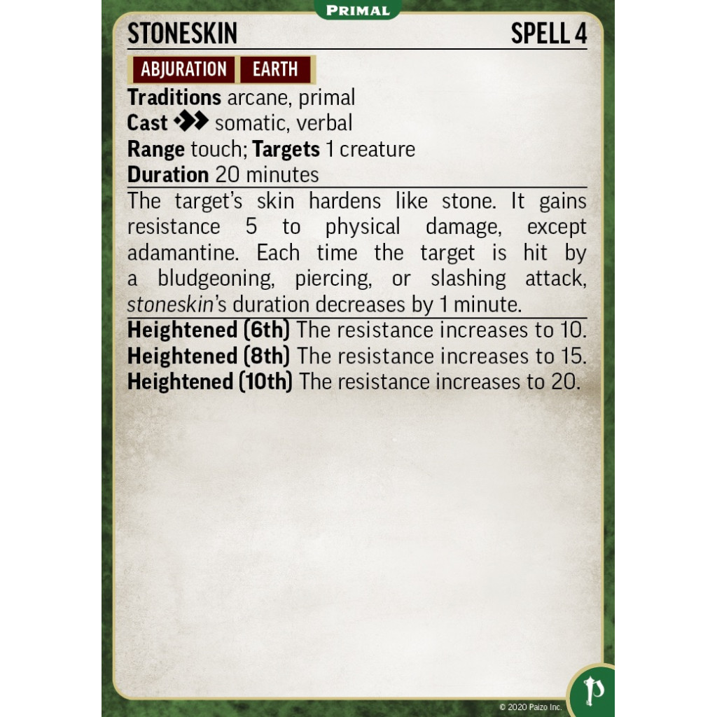 Pathfinder Second Edition - Primal Cards
