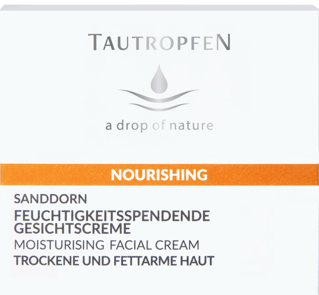 TAUTROPFEN  Sanddorn Feuchtigkeitsspendende Gesichtscreme, 50 ml