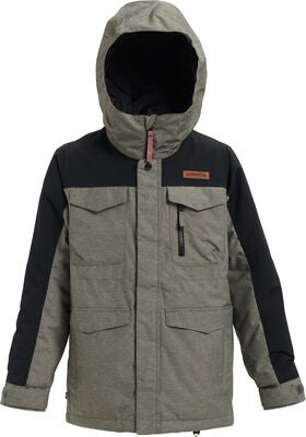 Burton Boys Covert Jakke, Bog Heather/True Black