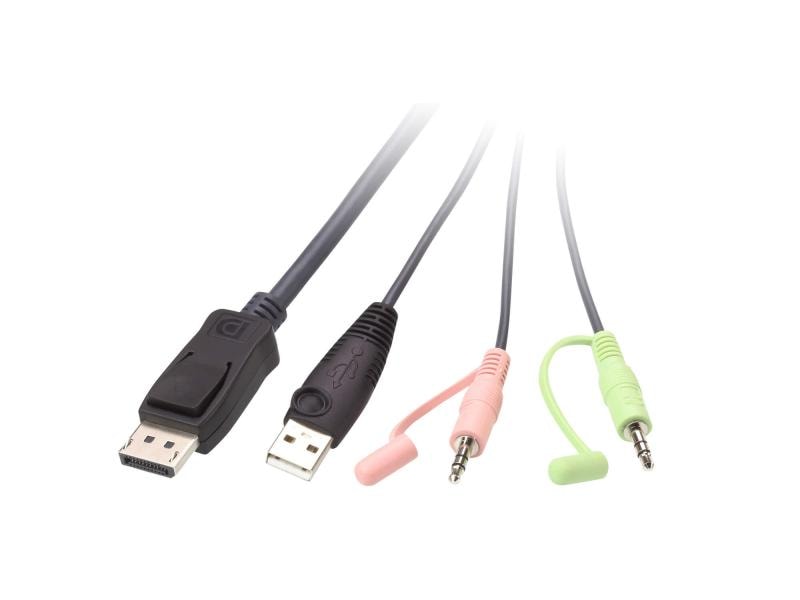 Aten KVM Switch CS22DP 2-Port USB DisplayPort Kabel KVM-Switch