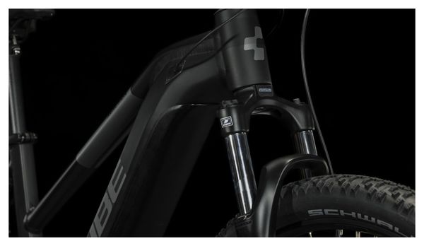 VTT Électrique Semi-Rigide Cube Reaction Hybrid Performance 500 Trapeze Shimano Alivio 9V 500 Wh 29'' Noir