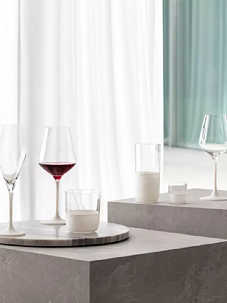 VILLEROY & BOCH Weissweinglas 4er Set MANUFACTURE ROCK BLANC GLAS weiss