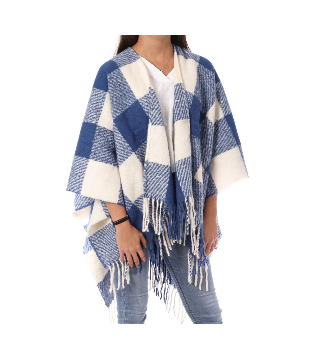 Poncho Bleu Femme Vero Moda Mylie