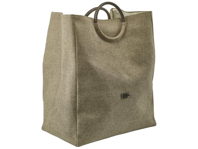 Aquanova Wäschesammler Jada 85 l, Beige Wäschesack mit Trennung
