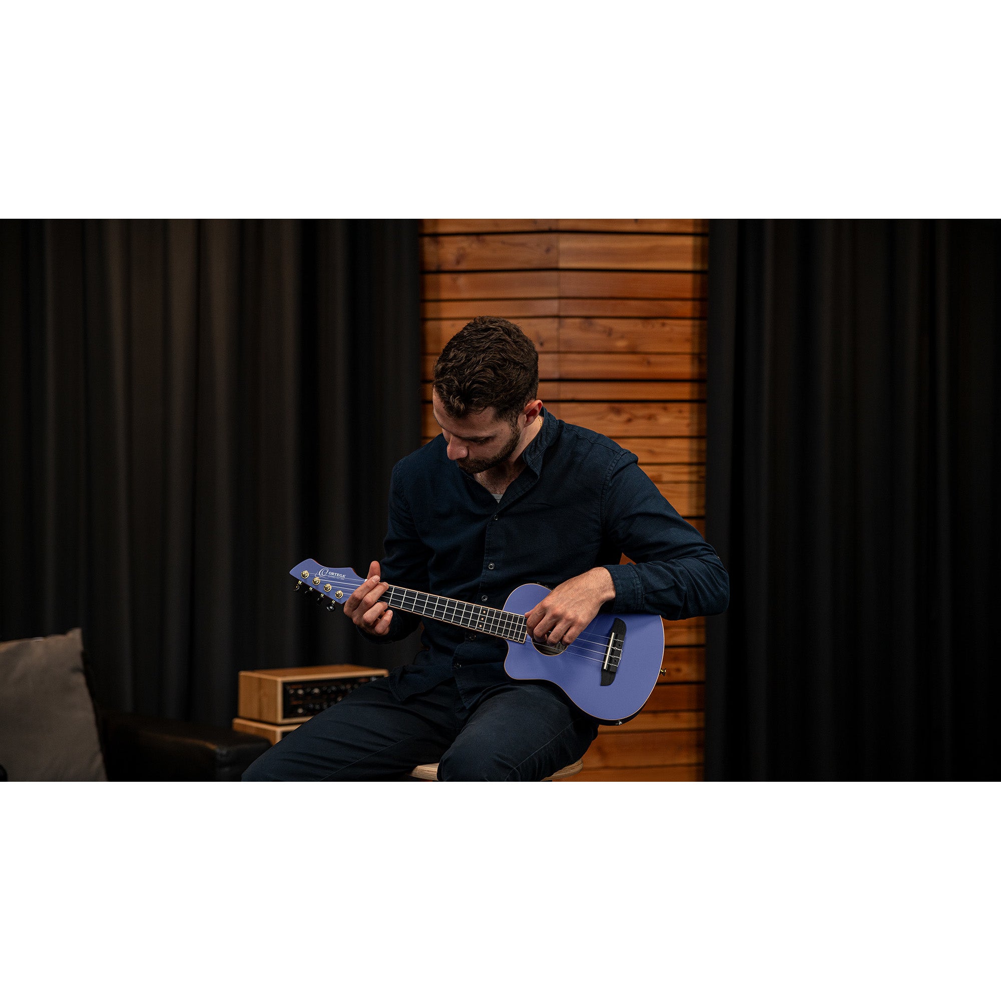 Ortega Horizon Series RUHZT-CE-VP-L linkshandige E/A tenor ukelele met gigbag