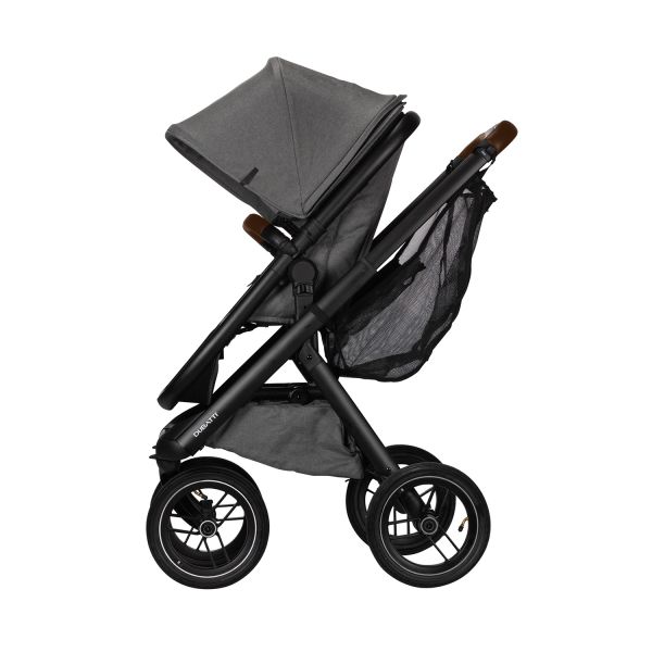 Dubatti One E5 Kinderwagen 2-in-1 Frame Black\/Dark Brown