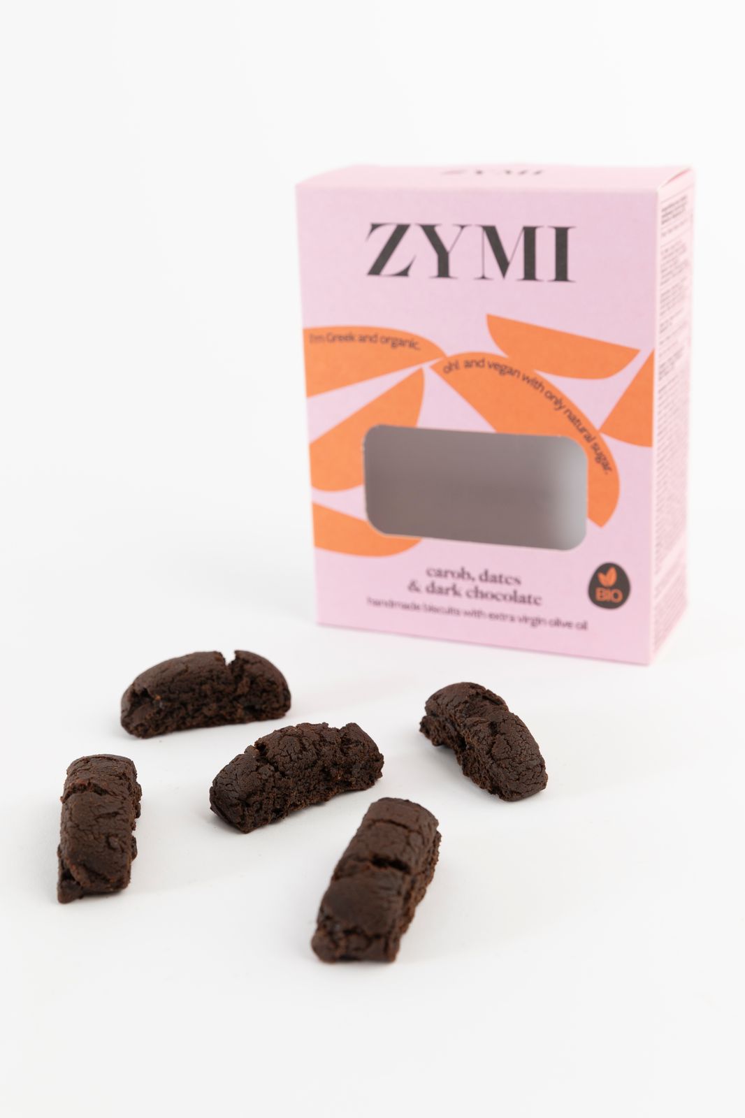 Zymi Biscuits Carob Dates Dark Chocolate