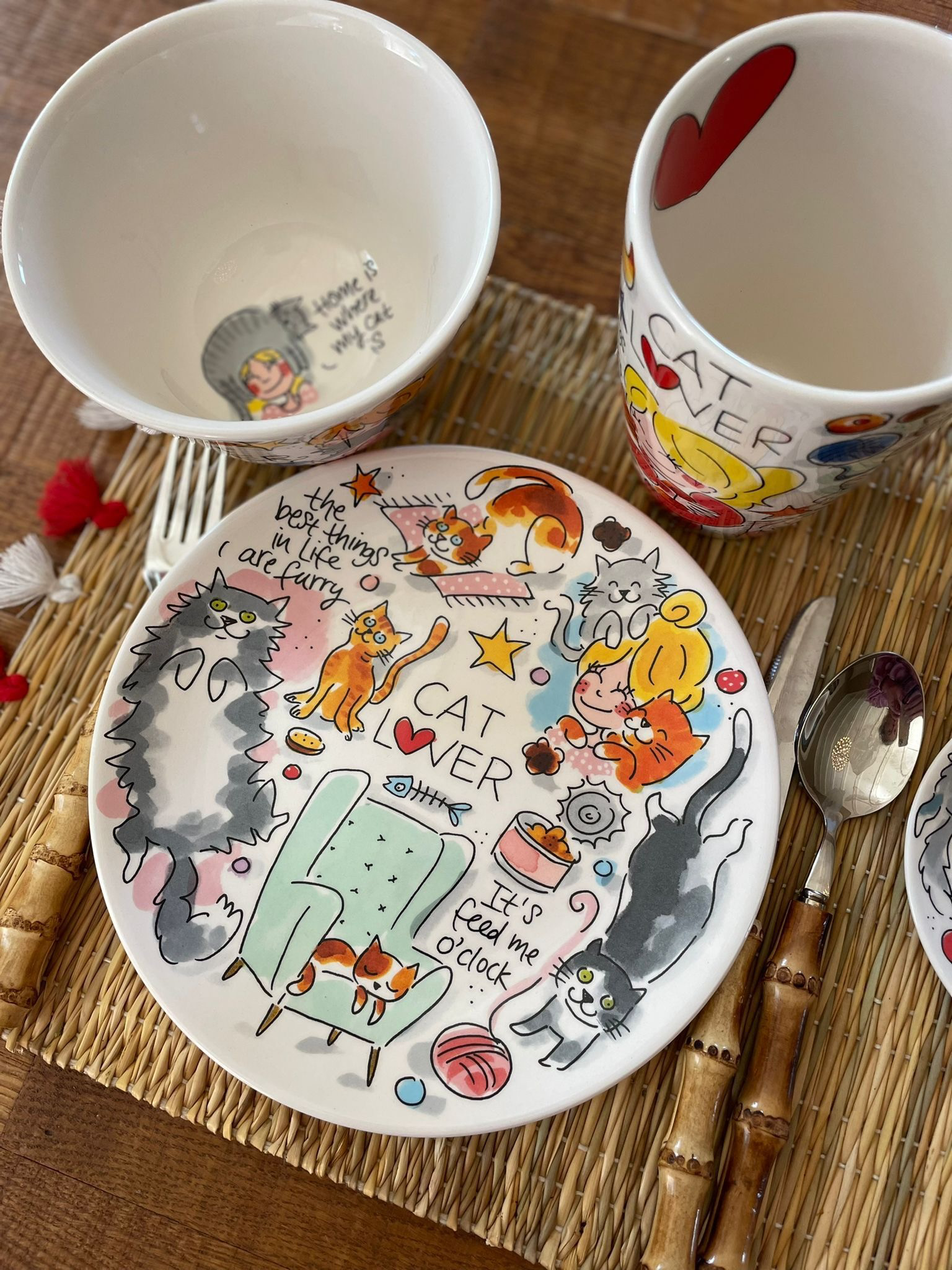 Bord 22cm Dier Catlover