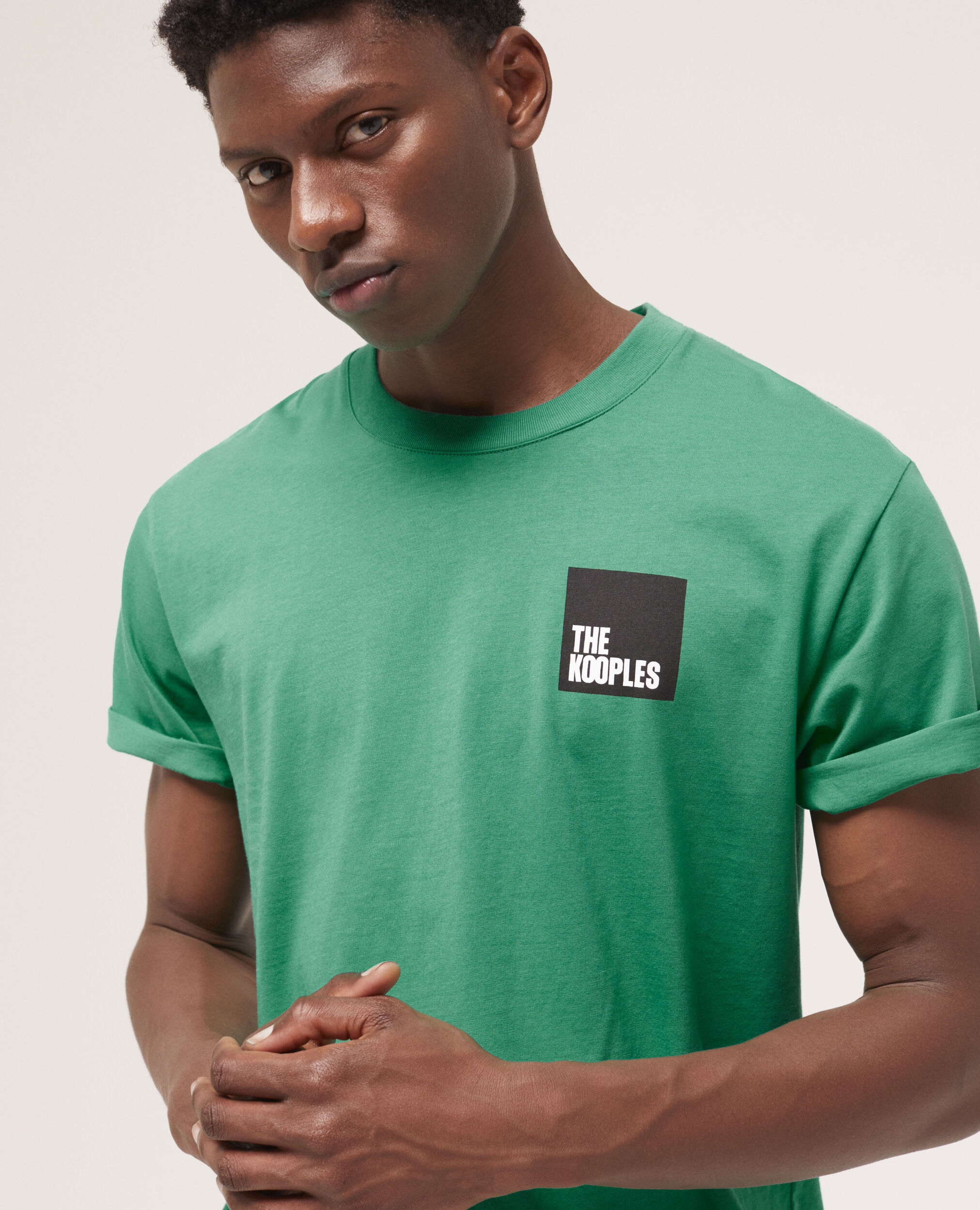 T-shirt à logo vert