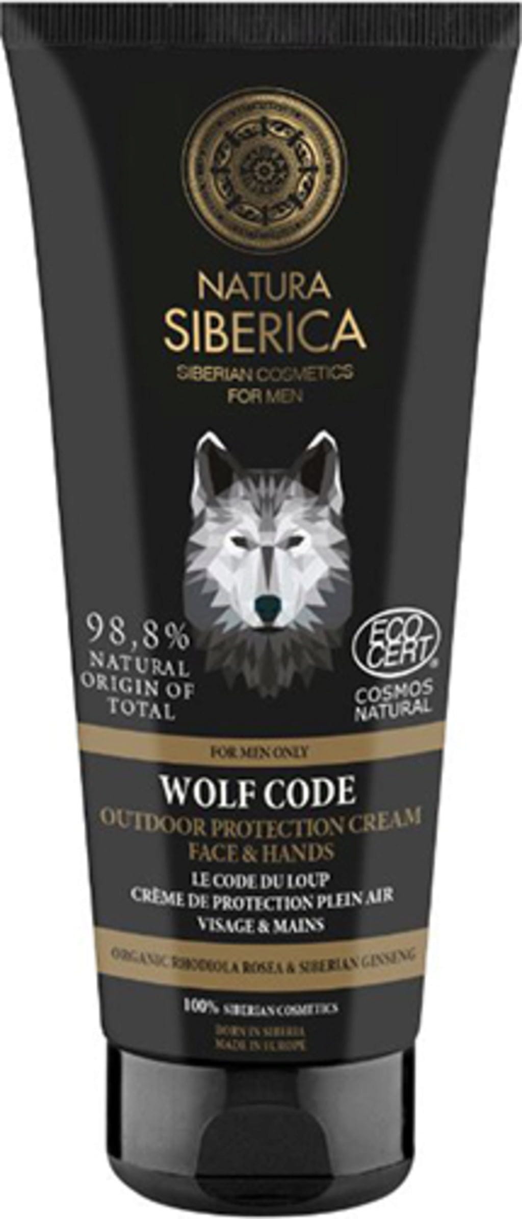Natura Siberica  For Men Only WOLF CODE Outdoor Protection Cream Face & Hands, 80 ml
