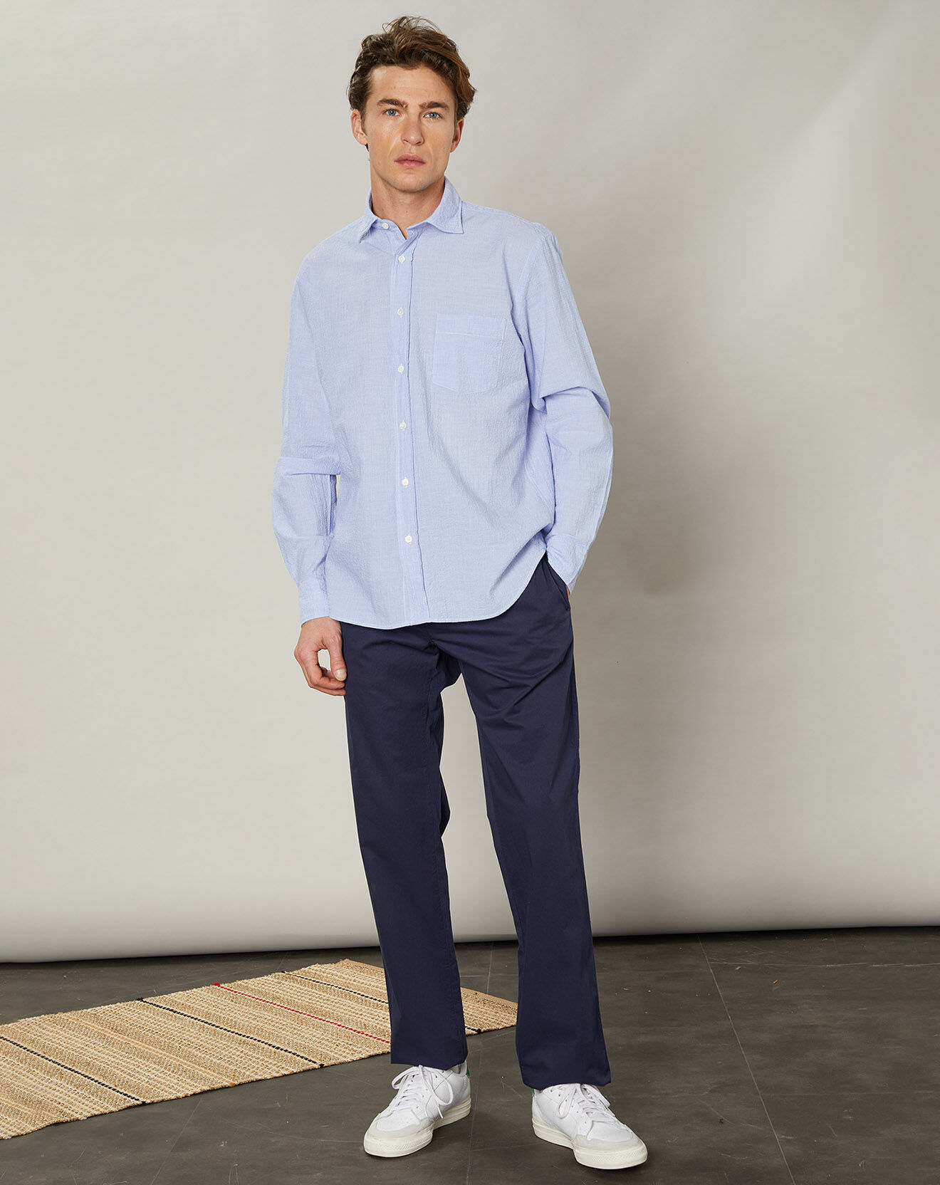 Hartford Chemise regular Paul bleue
