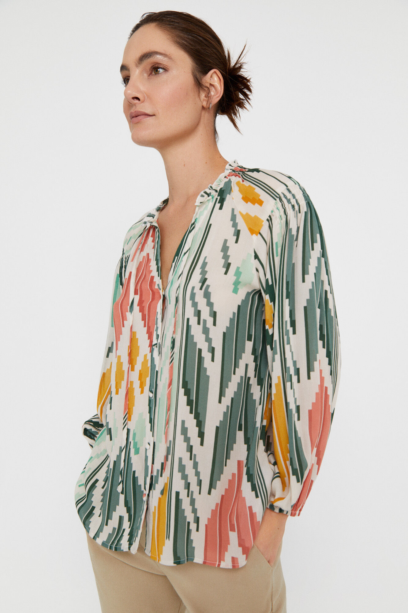 Camisa estampada - Multicolorida