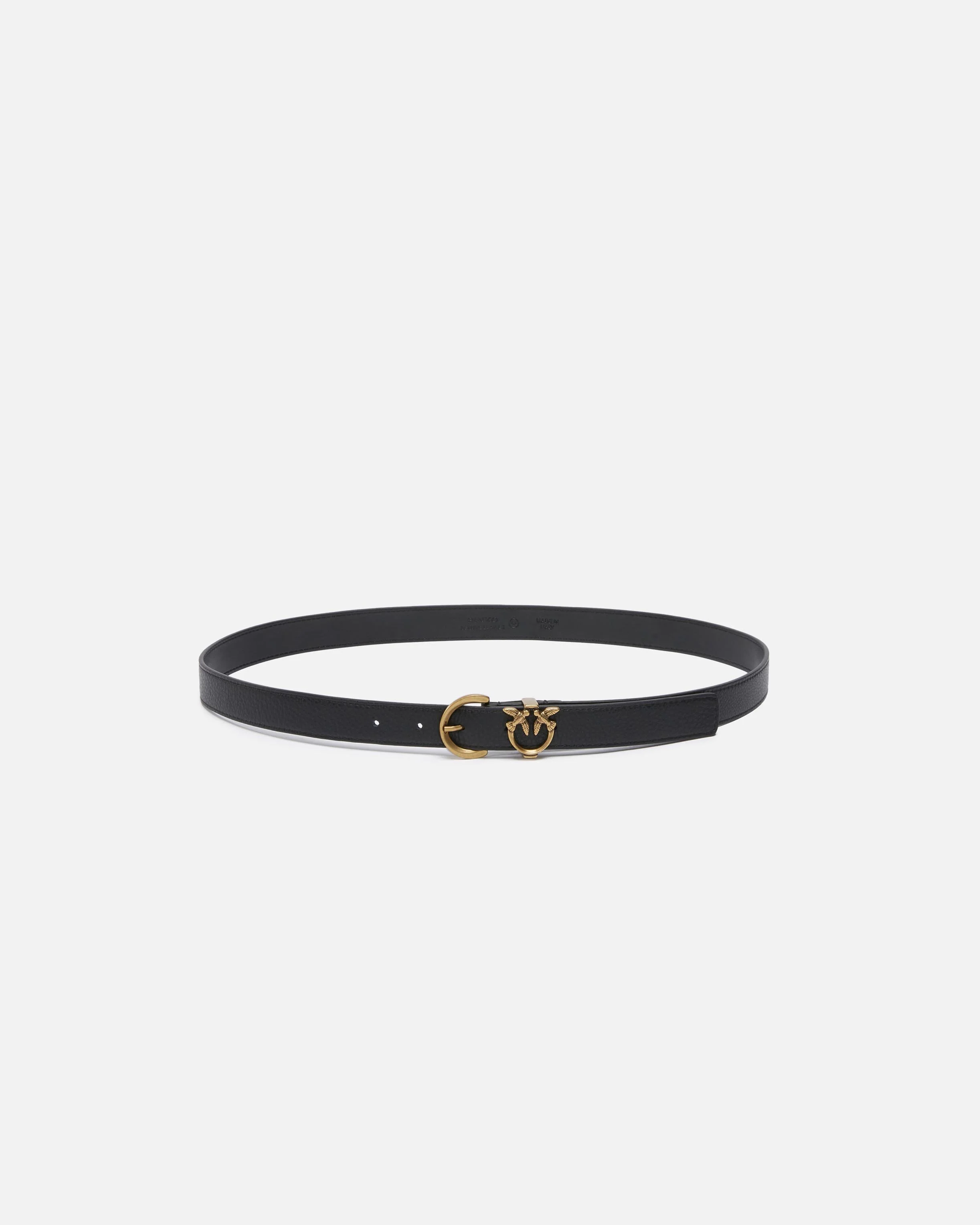 Ceinture avec détail love birds 2,5 cm | Noir