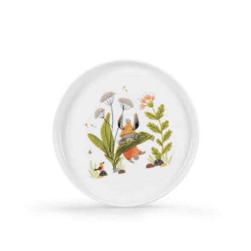 Set Vaisselle Porcelaine Trois Petits Lapins Blanc - MOULIN ROTY