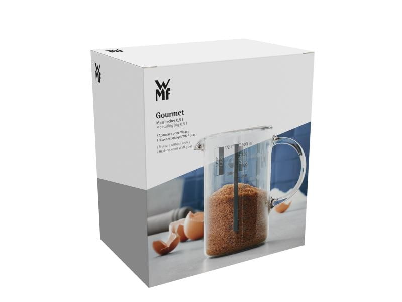 WMF Messbecher Gourmet 5 dl, Transparent Messbehälter aus Glas