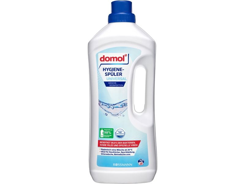 Domol Flüssigwaschmittel Hygiene-Spüler universal 2 x 1.5 l Flüssiges Waschmittel für die gesamte Wäsche
