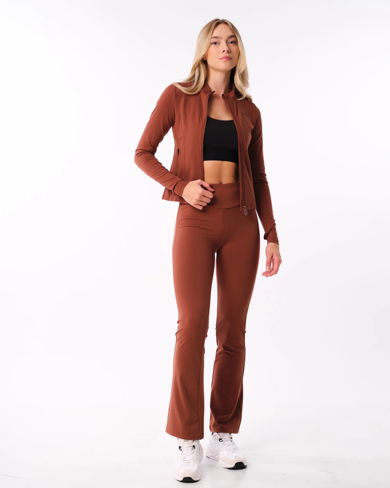 Bumpro Lively Zip Up Jacket Brown Chocolate