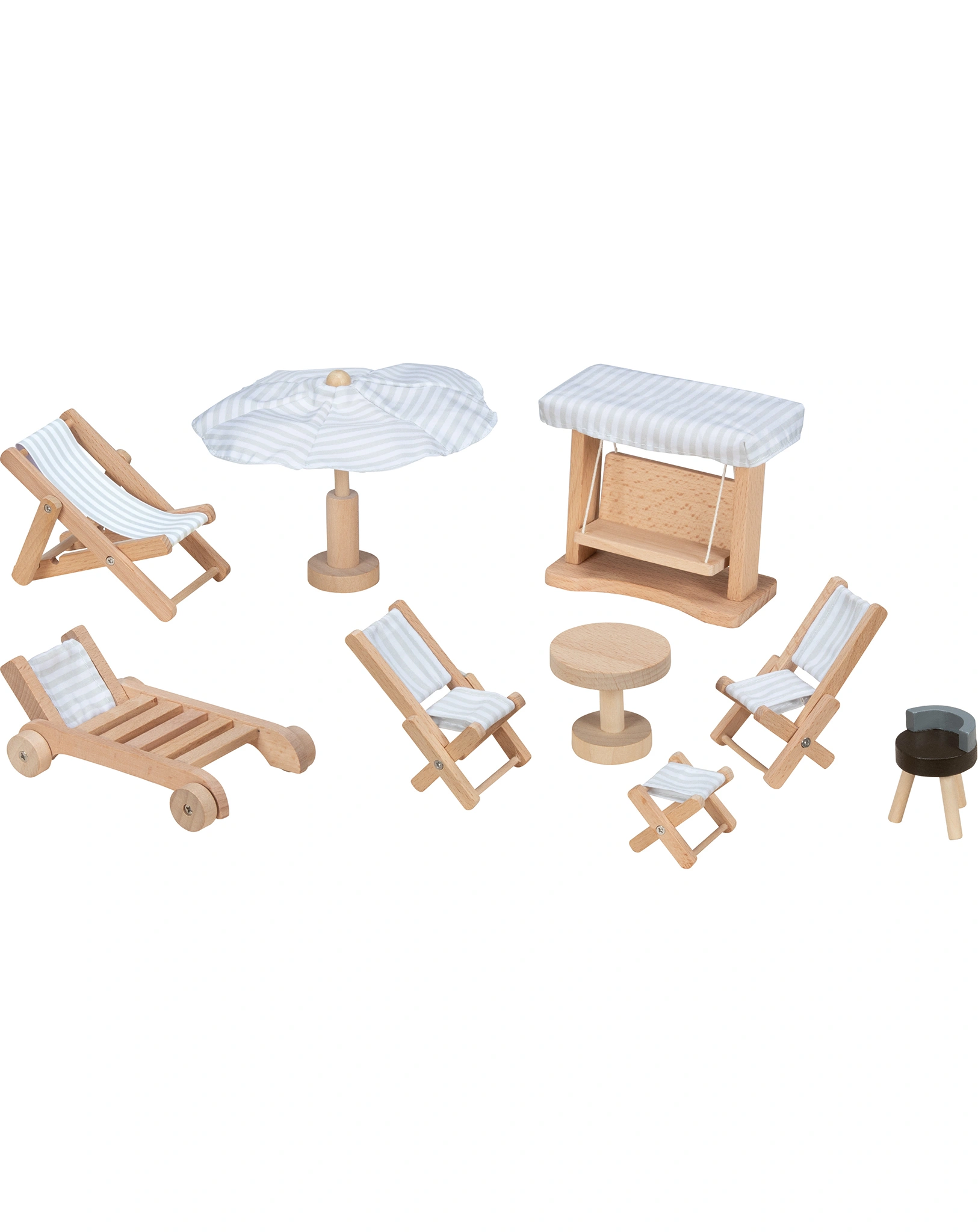 Puppenhausmöbel KLEINER GARTEN aus Holz