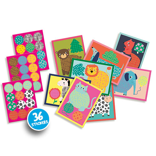 Ses creative knutselset dierenprint stickers