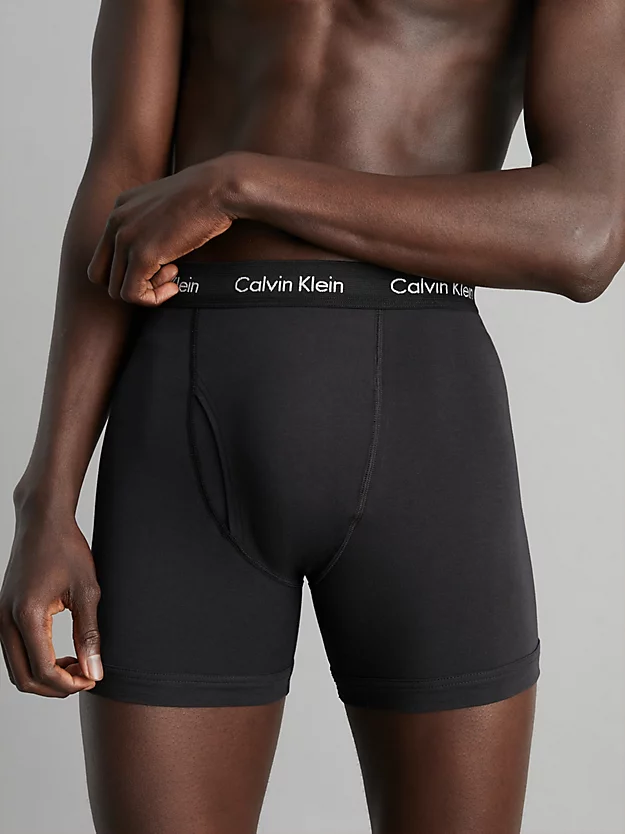 Pacote com 3 Cuecas Boxer Longas - Algodão Elástico com Redução de Pressão