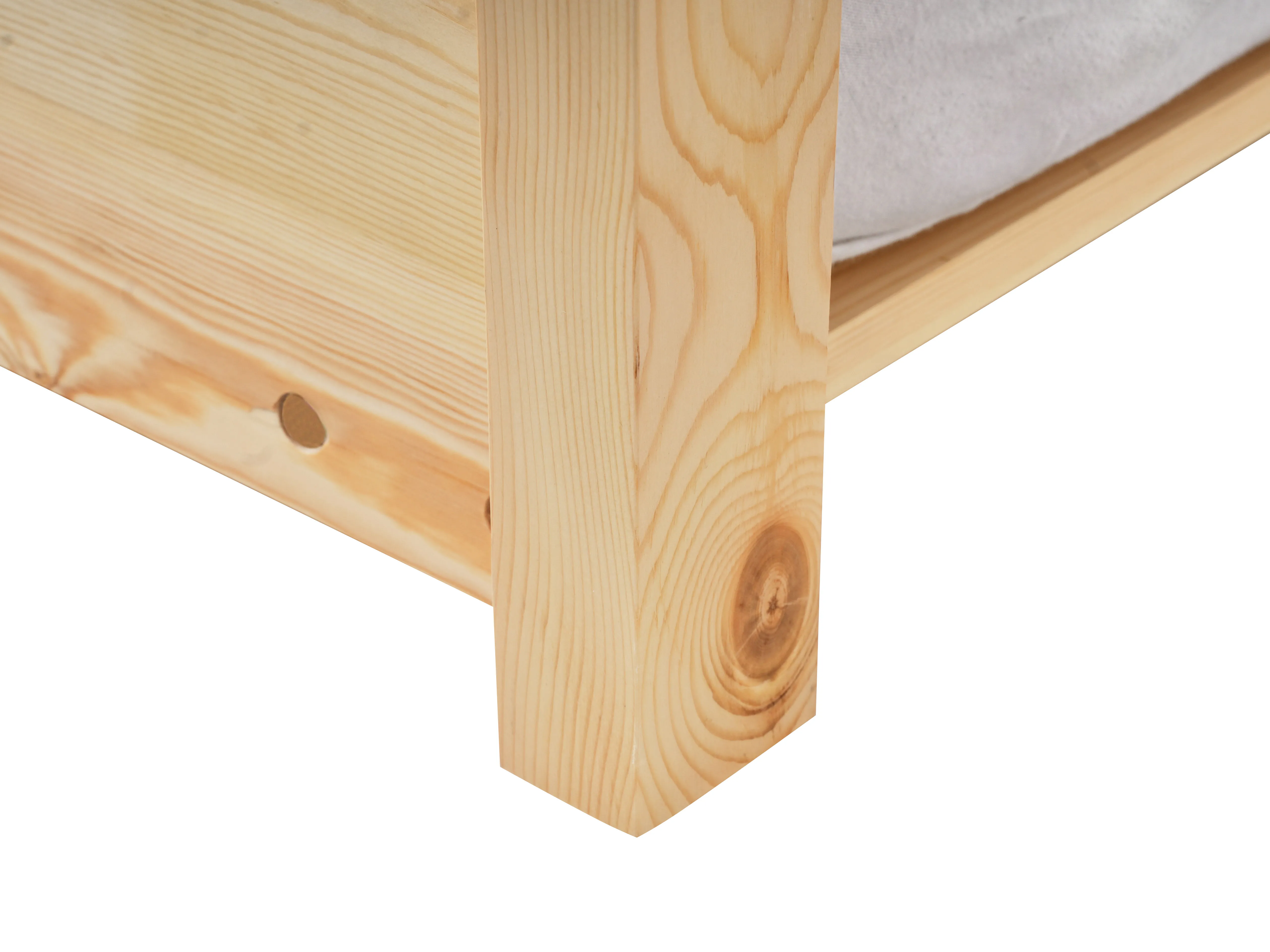 Kinderonderschuifbed Dennenhout CRILLON 90 x 200 cm Lichtbruin