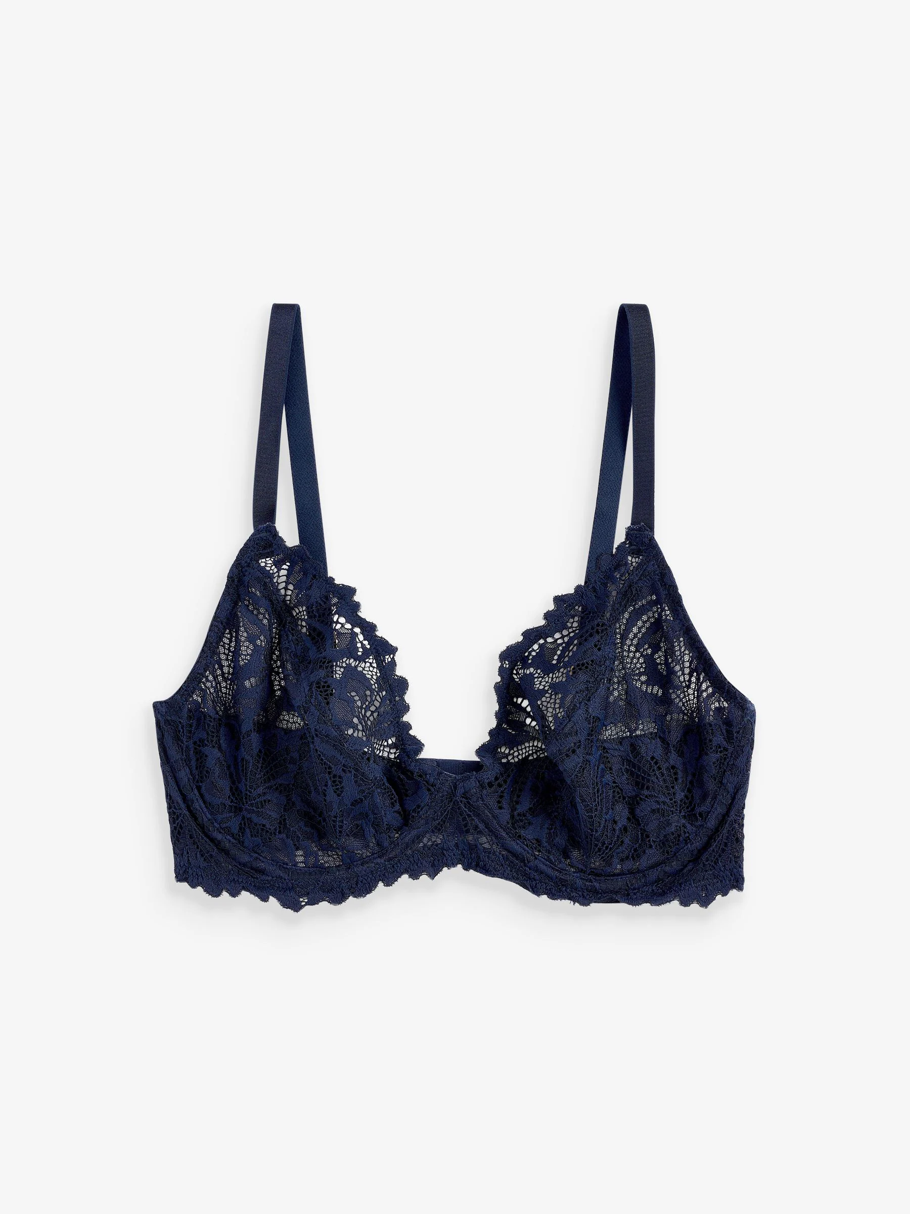 Donkerblauw - Kanten ultieme comfortabele beha