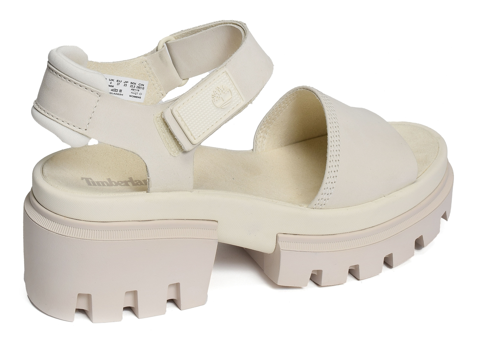 Everleigh ankle strap blanc