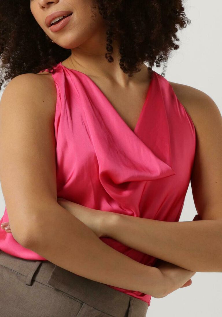 ACCESS roze access top draped top