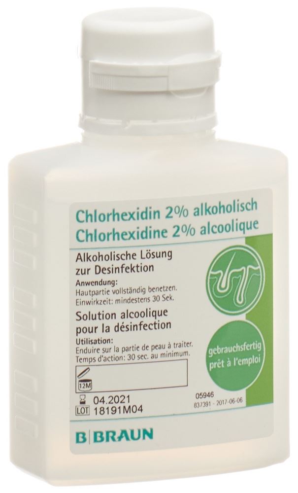 B. BRAUN Chlorhexidine 2 %<br>100 ml, ungefärbt