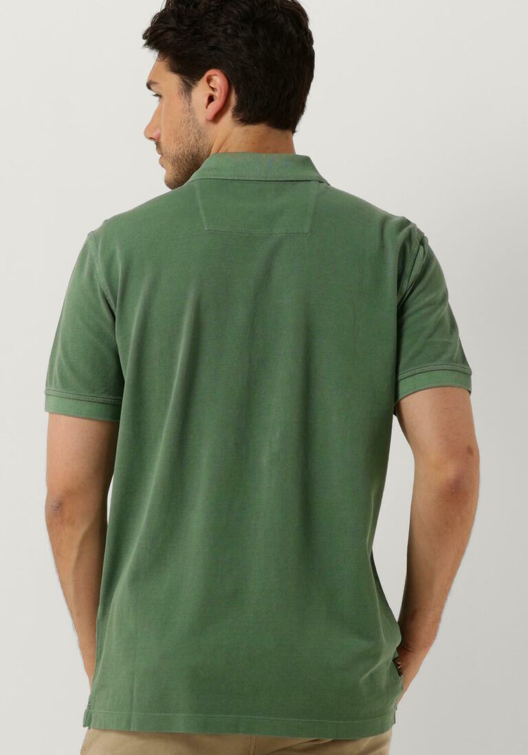 PME LEGEND groene pme legend polo short sleeve polo pique garment dye