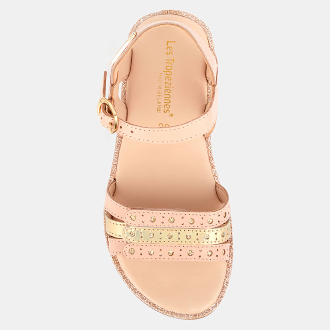 Les Tropeziennes Sandales en Cuir Isidor roses