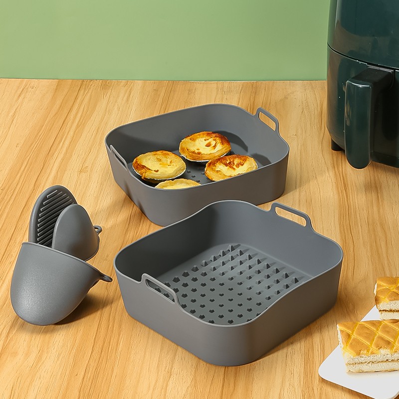 Scandinavian Collection - Airfryer silikoneform, firkantet Ø22cm