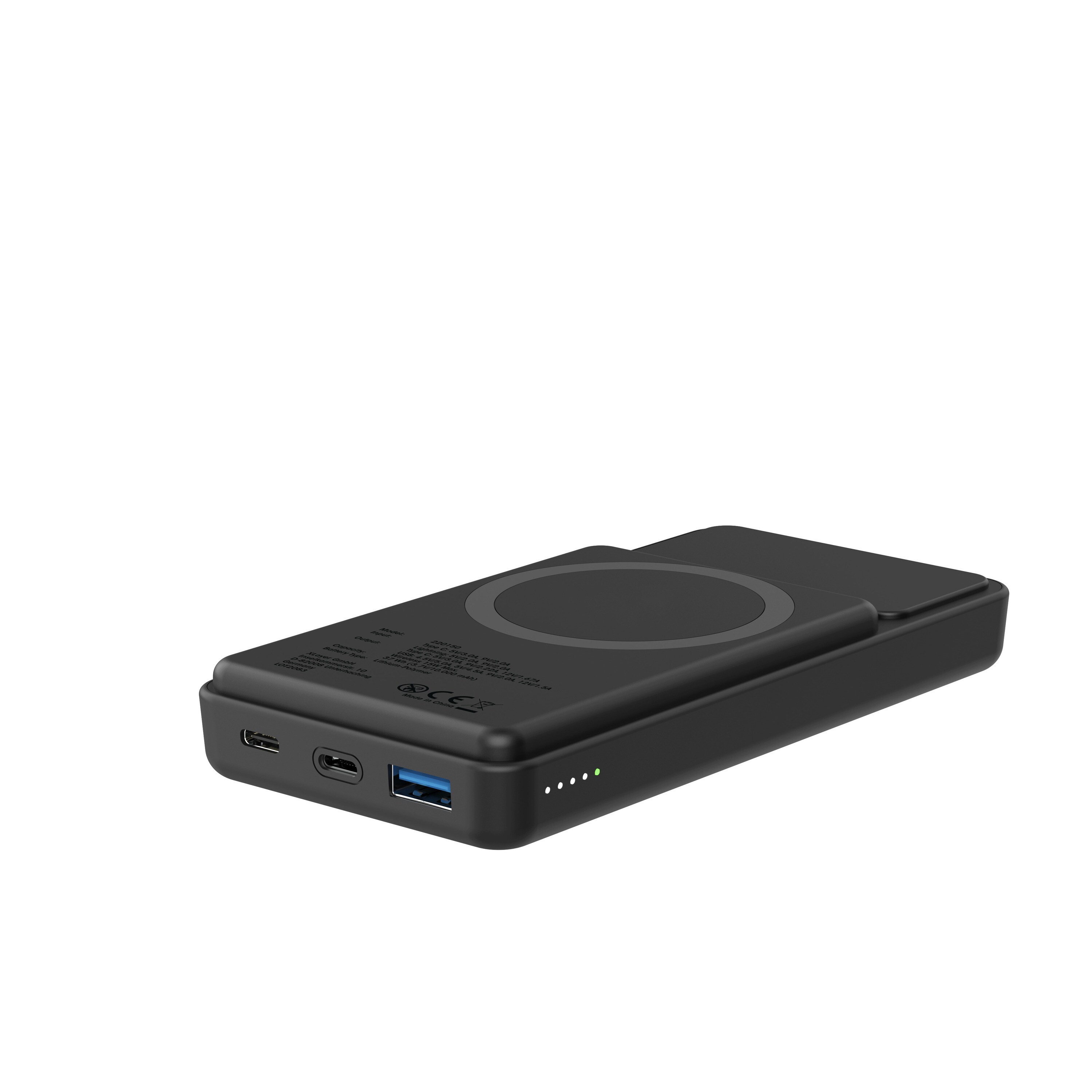 Xlayer Powerbank Solar 15W 10.000 mAh Wireless Solarpanel externes Ladegerät