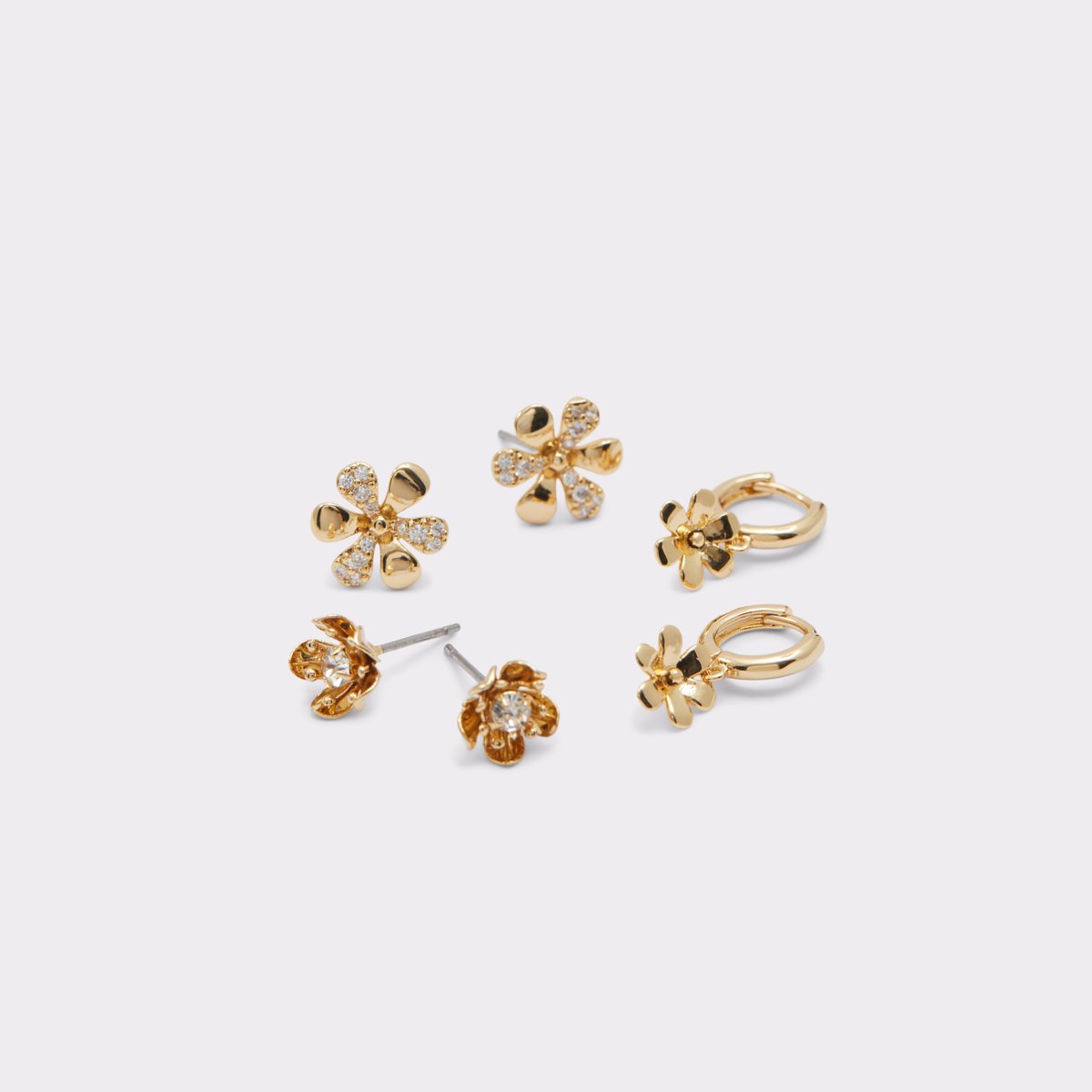 Flutter Gold-Clear Multi Women Earrings