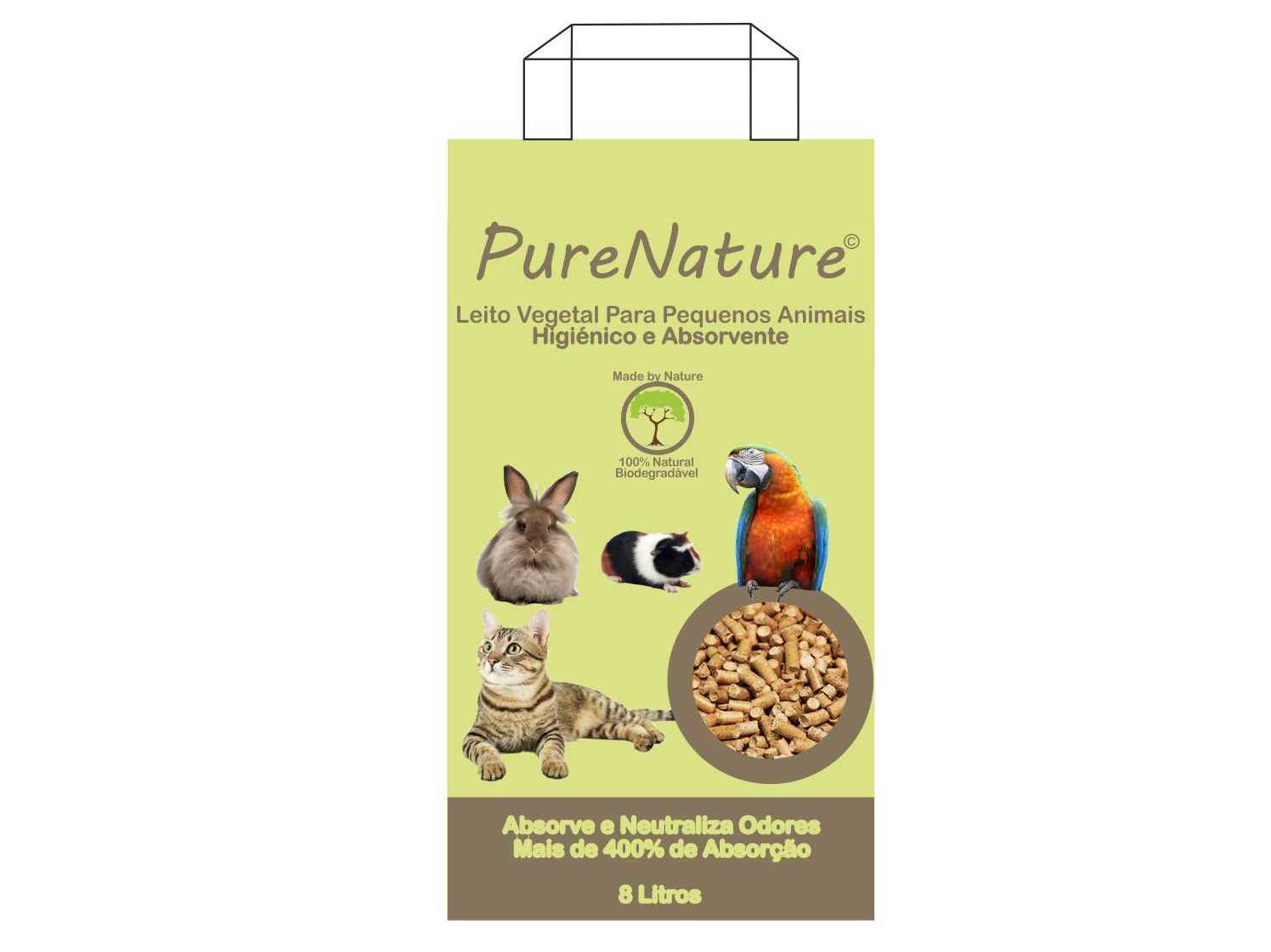 ABSORVENTE VEGETAL PURE NATURE 8 LITROS