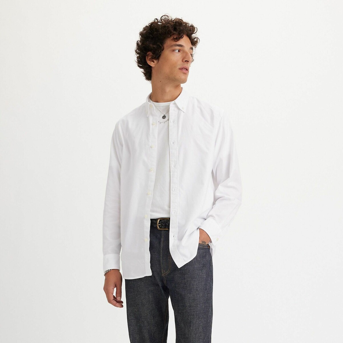 LEVI'S<br>Bainha com botão kraag Oxford relaxado