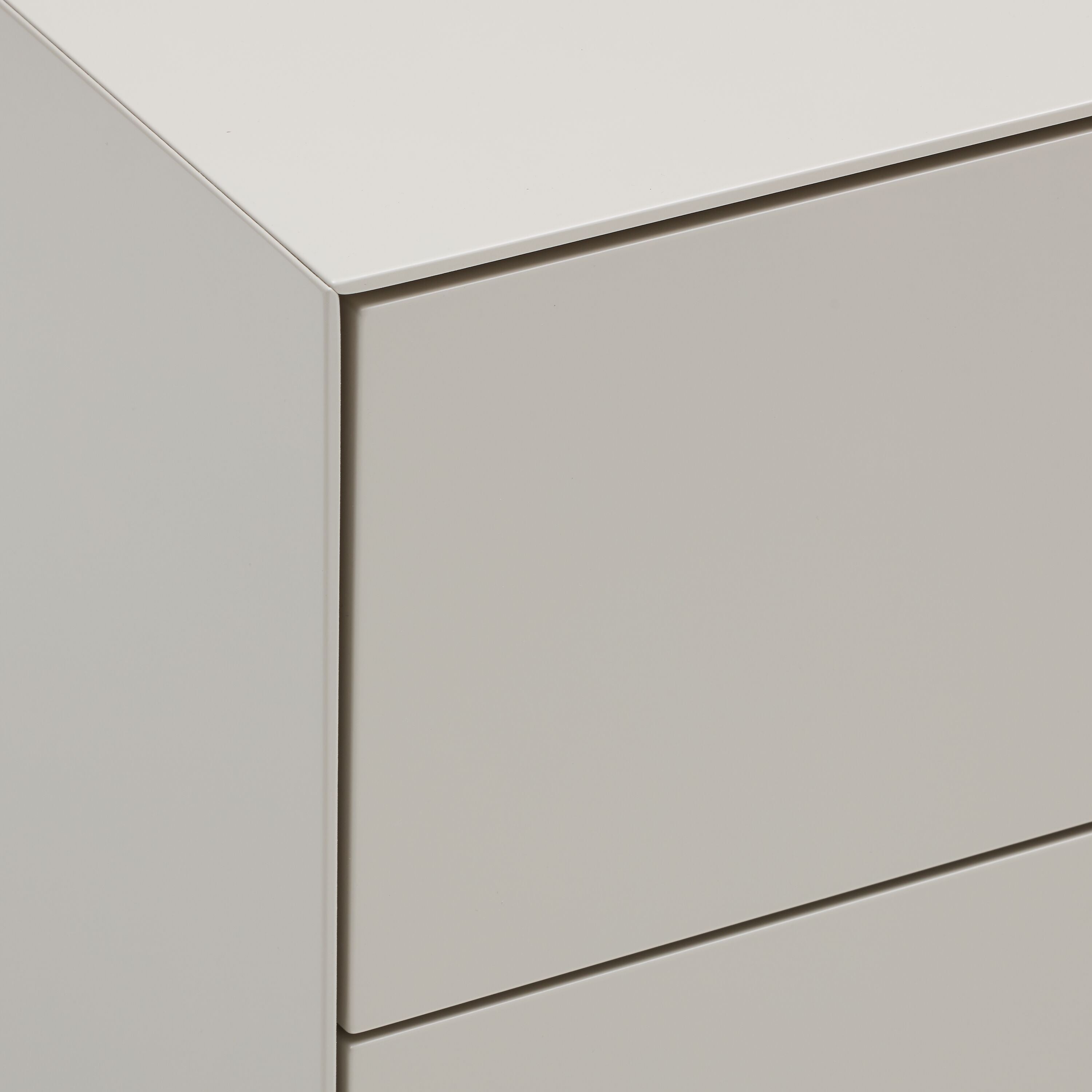 LUX Kommode - Taupe / B: 60.0 cm x T: 46.0 cm x H: 74.5 cm