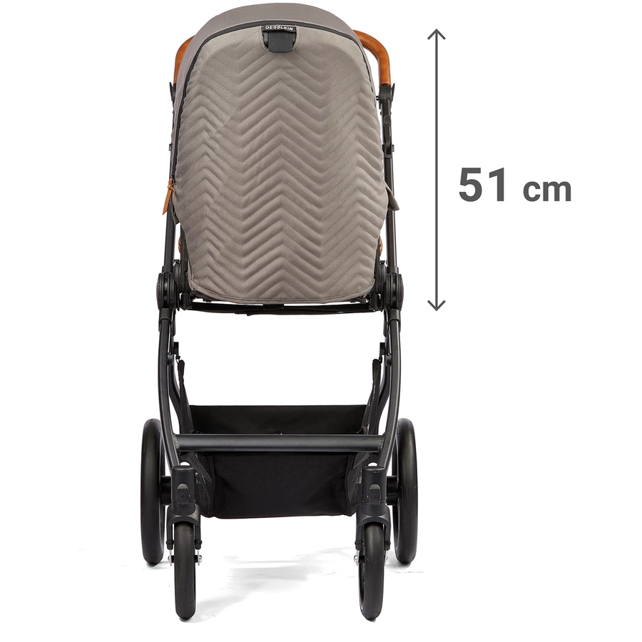 GESSLEIN Kombikinderwagen FX4 Soft+ Style Babywannen Set taupe