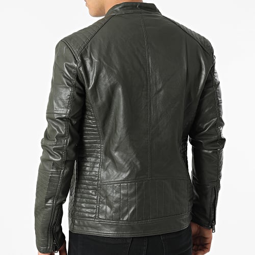 Veste Biker 5032 Vert Kaki