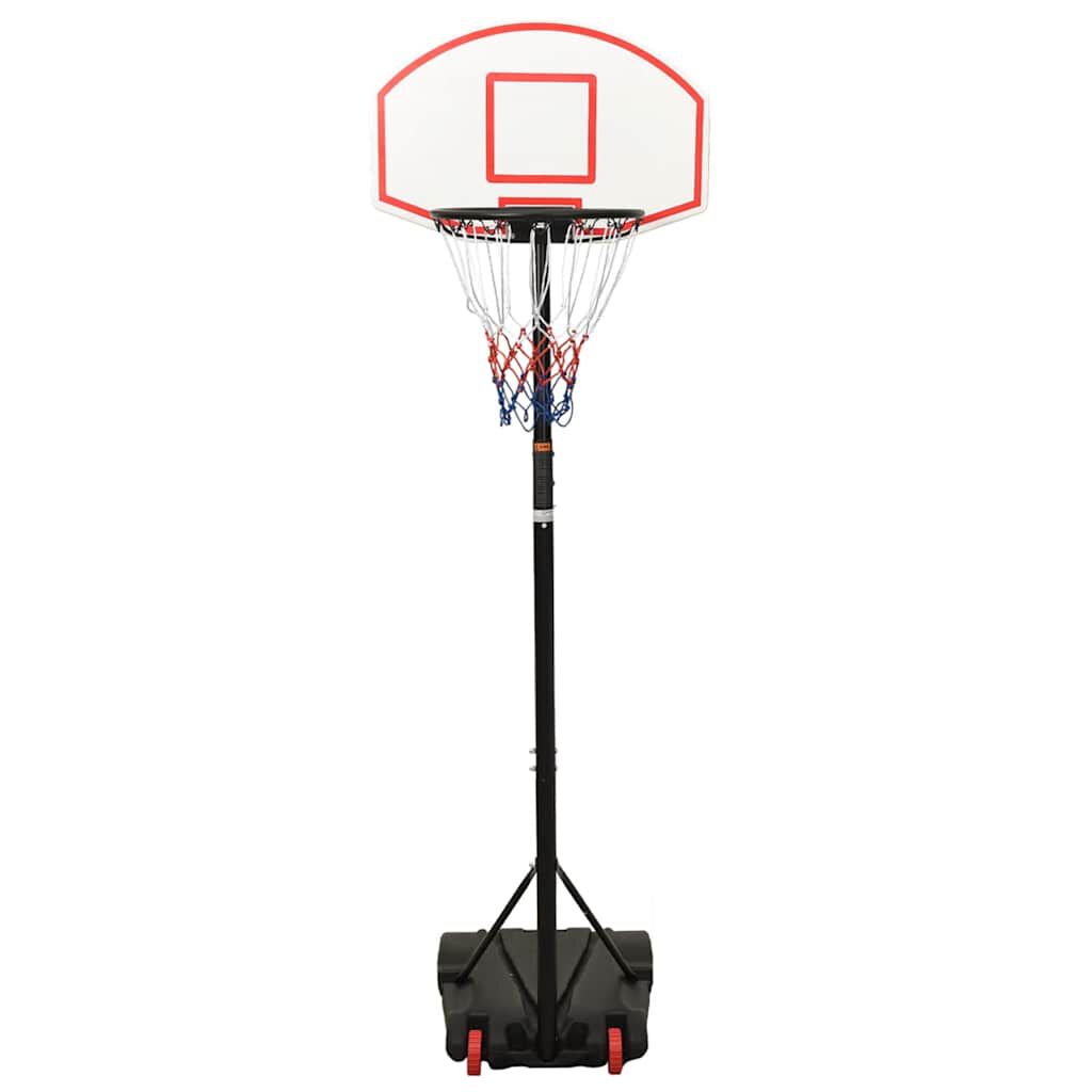 vidaXL Basketbalstandaard Wit 216-250 cm Polyethyleen