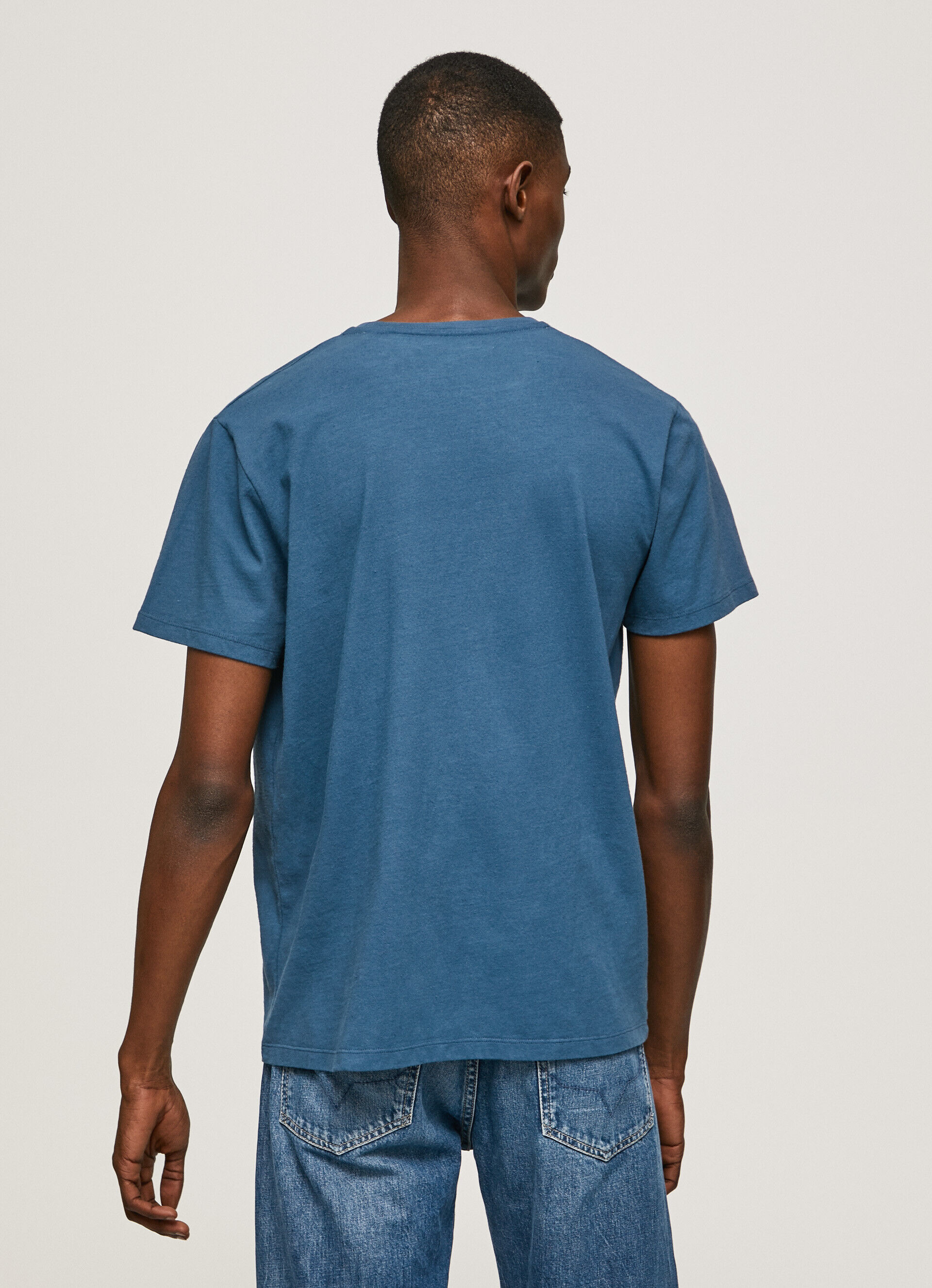 CAMISETA COM LOGOTIPO ESTAMPADO - jarman azul