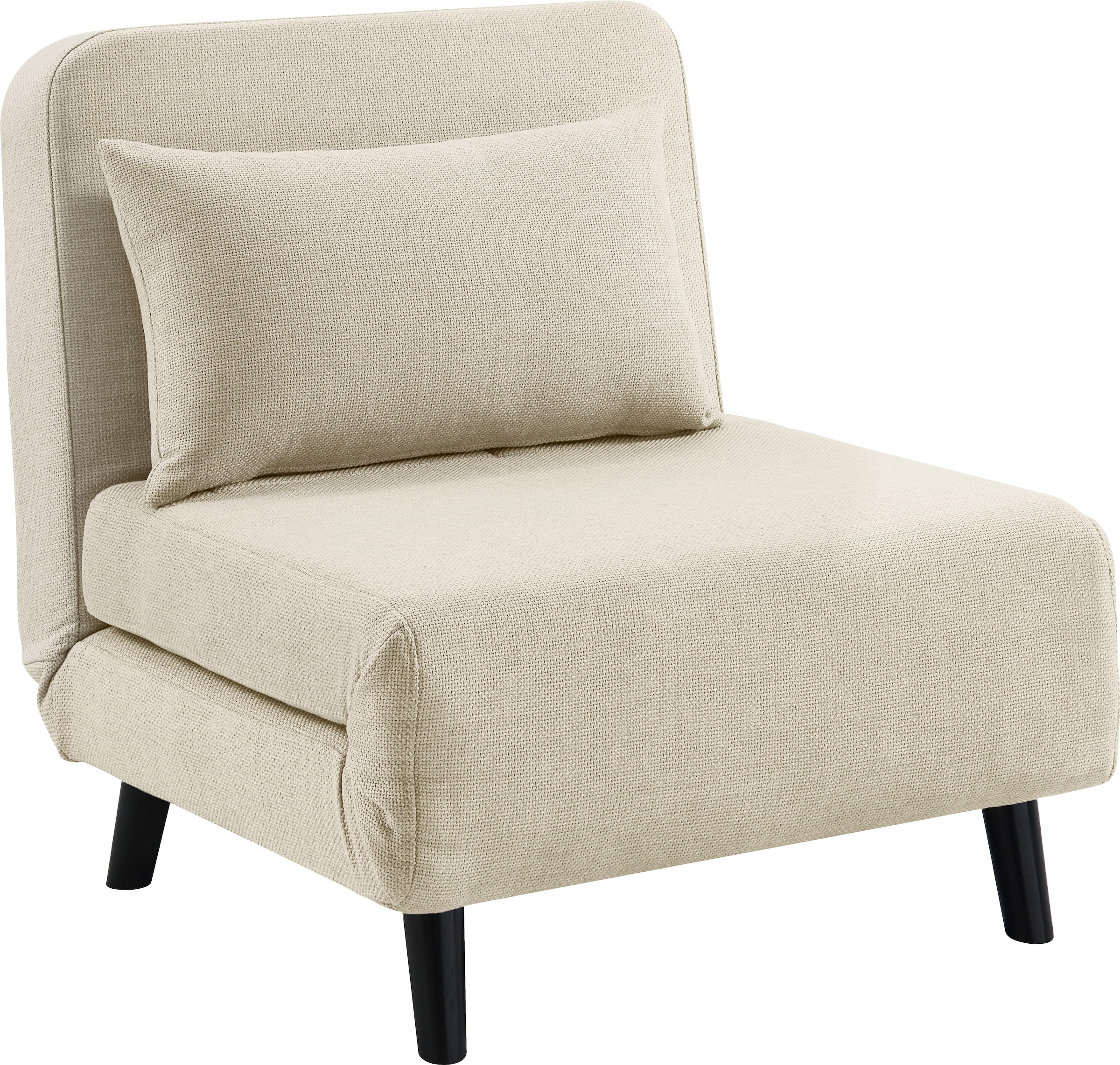 ATLANTIC home collection Sessel »Robby« inkl. Bettfunktion, mehrfach verstellbar, Strukturbezug