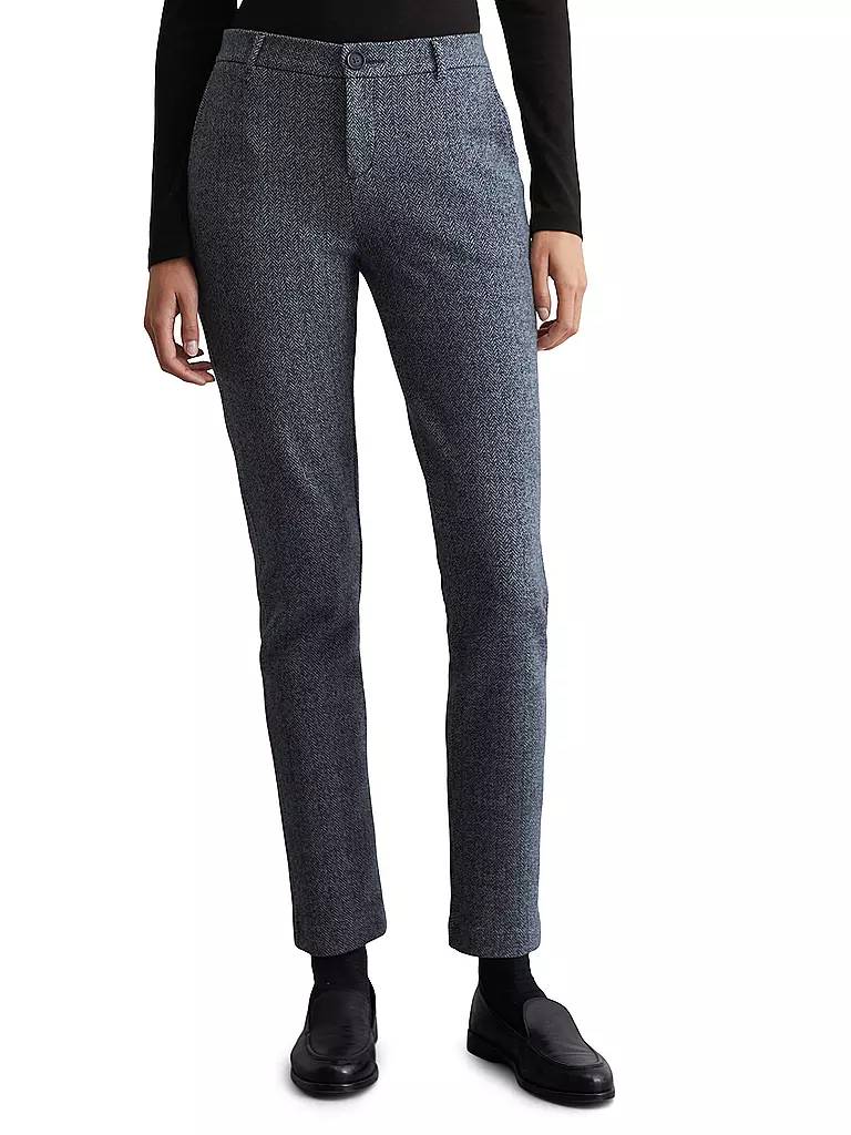 MARC O'POLO Hose Straight Fit grau