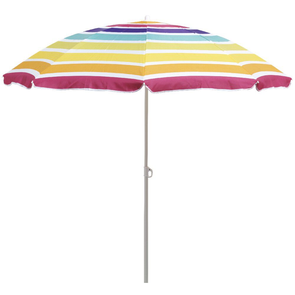 Parasol de plage Sun multicolore à rayures