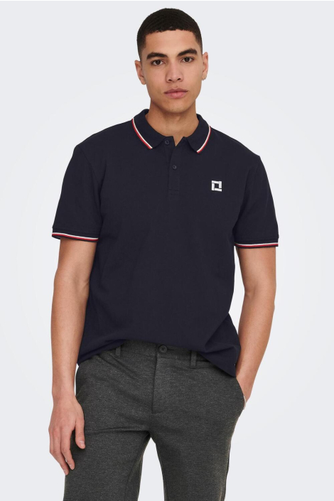 Only & Sons blauwe heren polo