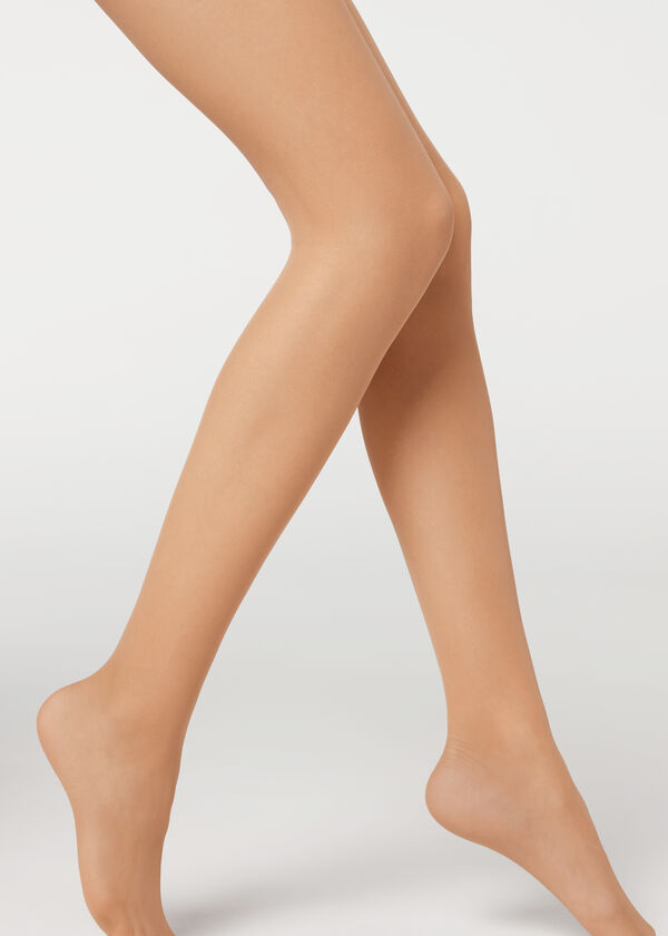 Meia-calça transparente fosca de 20 denier