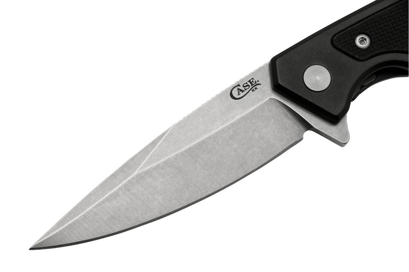 Case The Marilla, Black Anodized Aluminum, CPM 20CV, Black G10 Inlay, 25884 zakmes