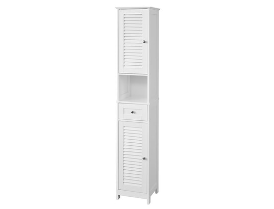 SOBUY - Etagère FRG236-W Meuble Colonne de Salle de Bain Armoire haute Meubl...
