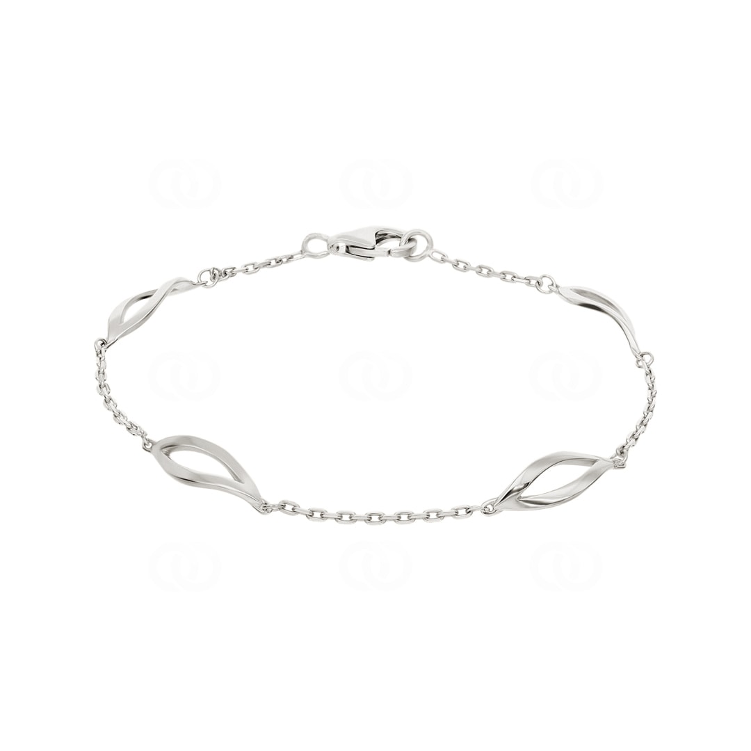 Armband 925 Silber rhodiniert Fantasie 19cm